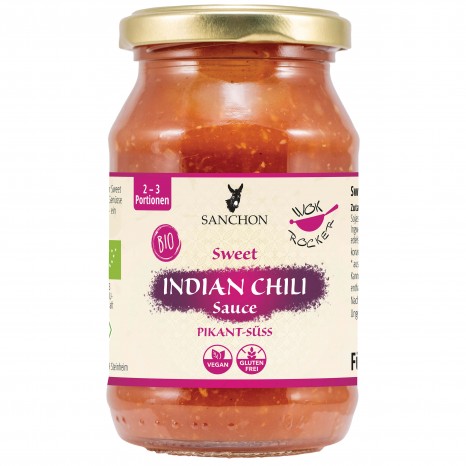 Bio Currysauce Sweet Indian Chili, 245 ml 