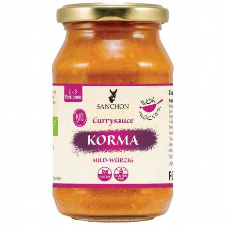 Bio Currysauce Korma, 245 ml 