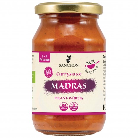 Bio Currysauce Madras, 245 ml 