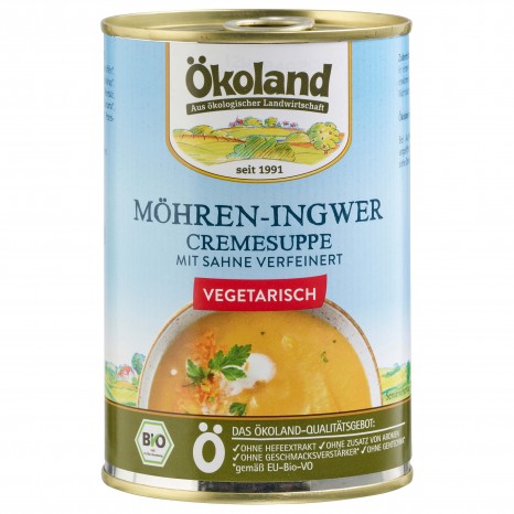 Bio Möhren-Ingwer Cremesuppe, 400 g 