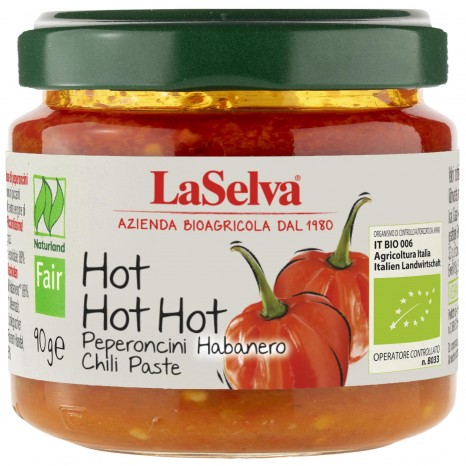 Bio Hot Hot Hot - feurig scharfe Chili-Paste, 90 g 