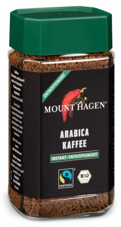 Bio Arabica-Kaffee instant, entkoffeiniert, 100 g - Mount Hagen 